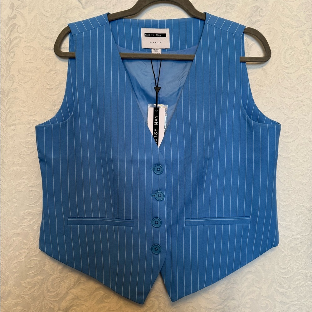 Pinstriped Vest